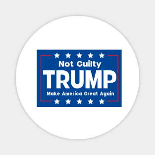 Donald Trump Mug Shot Not Guilty Magnet